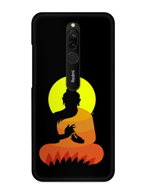 Buddha Art Black Snap Case for Xiaomi Redmi 8