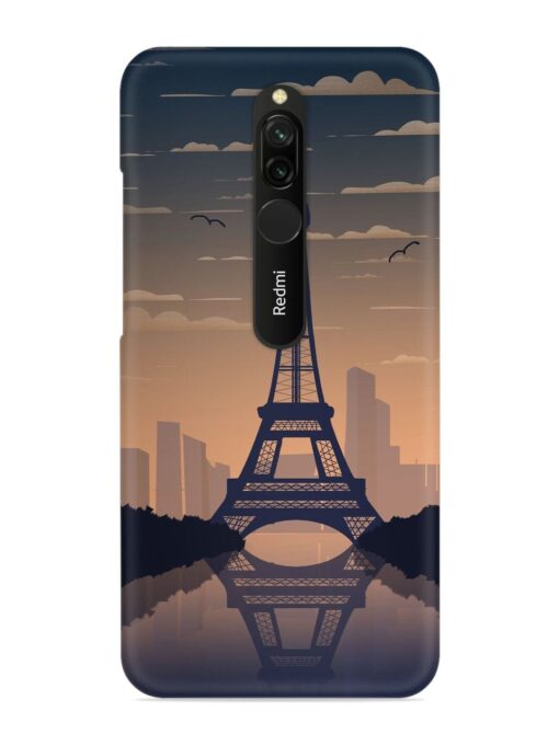 France Paris Eiffel Tower Gradient Snap Case for Xiaomi Redmi 8 Zapvi