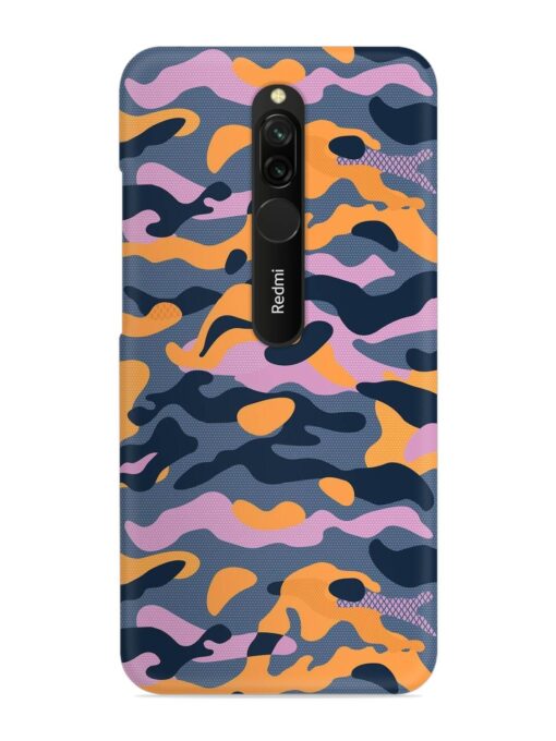 Camouflage Army Military English Orange Art Snap Case for Xiaomi Redmi 8