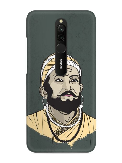 Shivaji Maharaj Vector Art Snap Case for Xiaomi Redmi 8