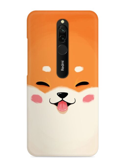 Cute Dog Face Vector Snap Case for Xiaomi Redmi 8