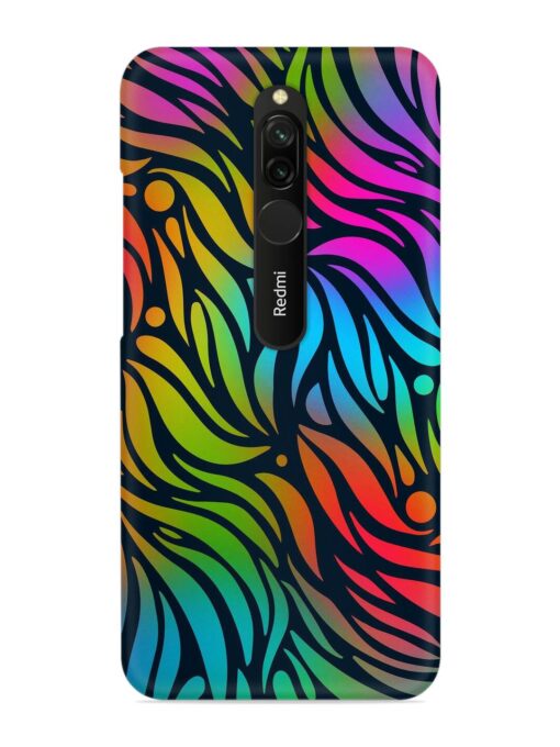 Abstract Leaf Design Snap Case for Xiaomi Redmi 8