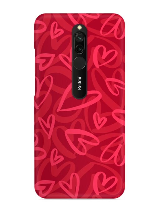 Seamless Romantic Pattern Snap Case for Xiaomi Redmi 8 Zapvi