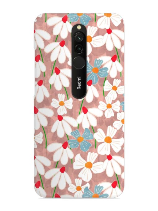 Abstract Petal Flowers Snap Case for Xiaomi Redmi 8 Zapvi