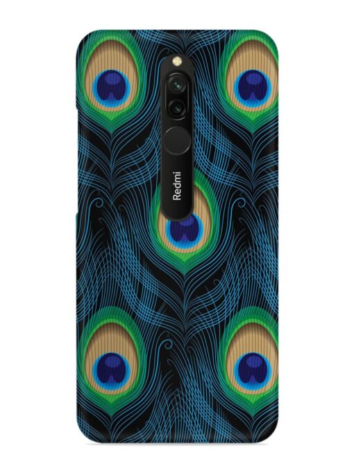 Seamless Pattern Peacock Snap Case for Xiaomi Redmi 8