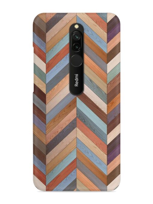 Seamless Wood Parquet Snap Case for Xiaomi Redmi 8