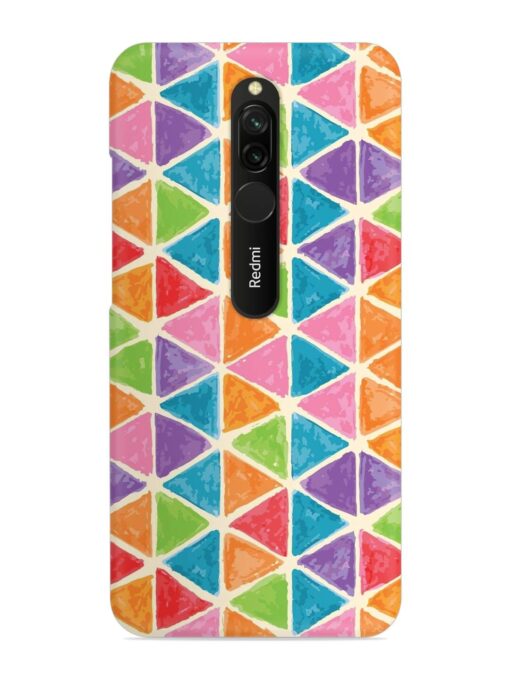 Seamless Colorful Isometric Snap Case for Xiaomi Redmi 8 Zapvi