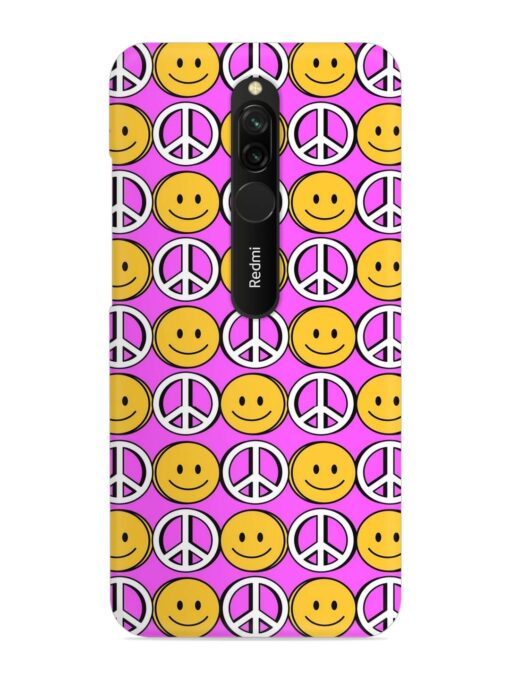 Smiley Face Peace Snap Case for Xiaomi Redmi 8