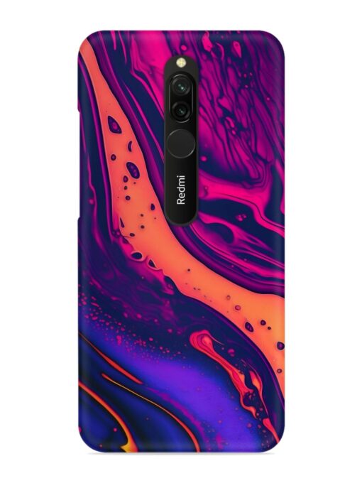 Fluid Blue Pink Art Snap Case for Xiaomi Redmi 8