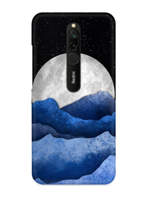 Full Moon Mountain Vector Snap Case for Xiaomi Redmi 8