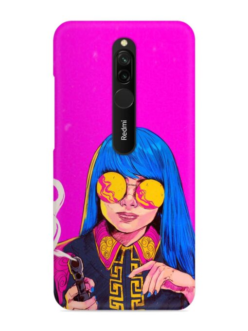 Aesthetic Anime Girl Snap Case for Xiaomi Redmi 8