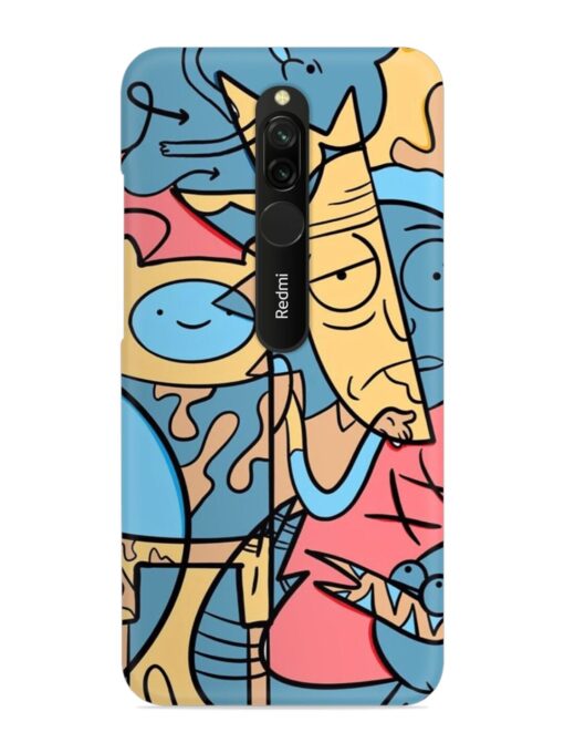 Silly Face Doodle Snap Case for Xiaomi Redmi 8