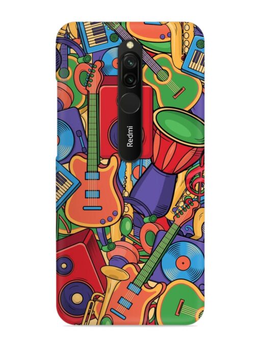 Colorful Music Art Snap Case for Xiaomi Redmi 8