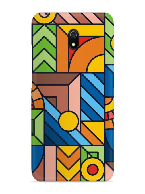 Colorful Geometric Snap Case for Xiaomi Redmi 8A Zapvi