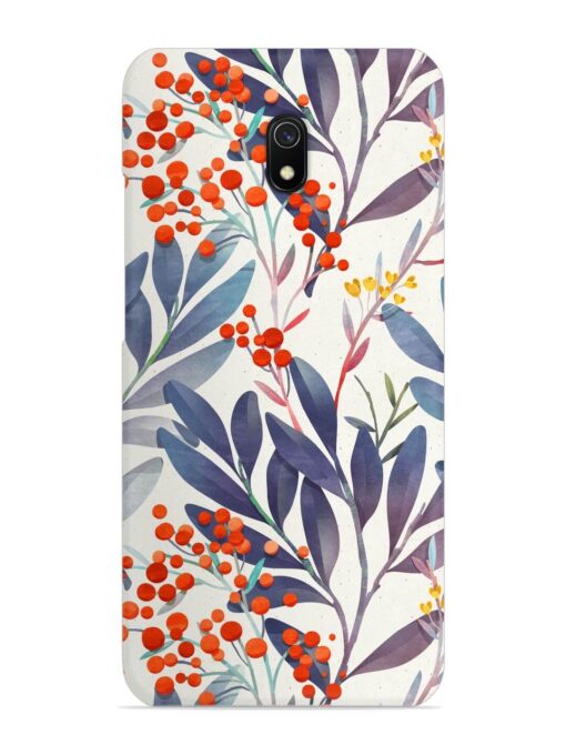 Seamless Floral Pattern Snap Case for Xiaomi Redmi 8A Zapvi