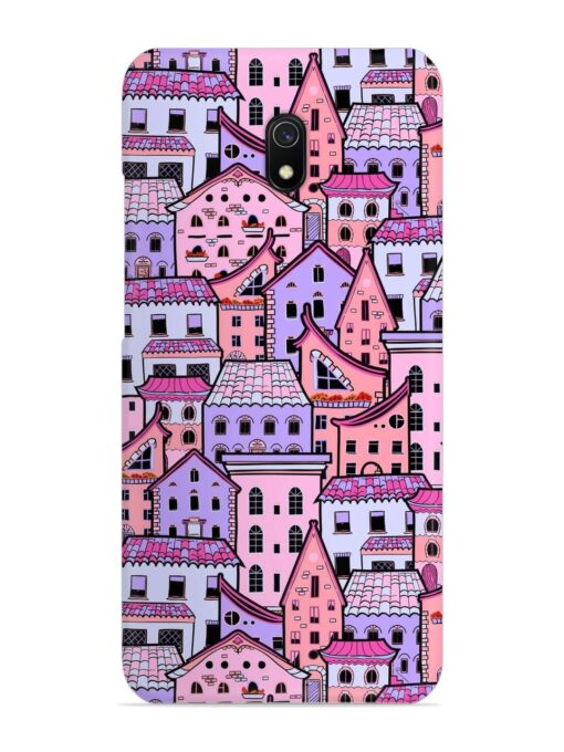 Seamless Pattern Houses Snap Case for Xiaomi Redmi 8A Zapvi