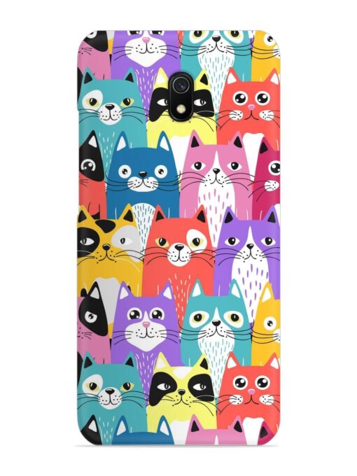 Funny Cartoon Cats Snap Case for Xiaomi Redmi 8A Zapvi