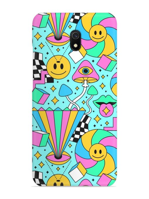 Trippy Rainbow 60S Snap Case for Xiaomi Redmi 8A Zapvi