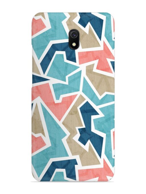 Vintage Geometric Triangle Snap Case for Xiaomi Redmi 8A Zapvi