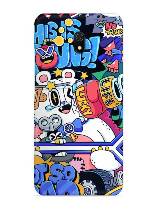 Universal Doodle Snap Case for Xiaomi Redmi 8A Zapvi