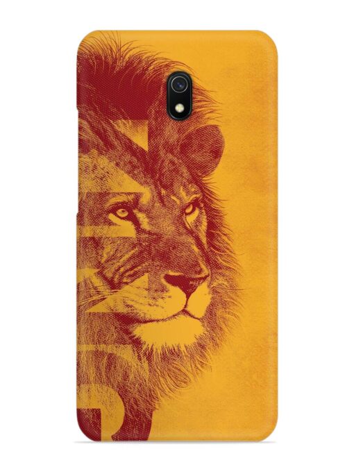 Gold Lion Crown Art Snap Case for Xiaomi Redmi 8A Zapvi