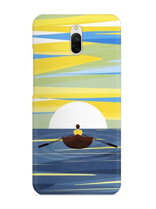 Rowing Person Ferry Paddle Snap Case for Xiaomi Redmi 8A Dual