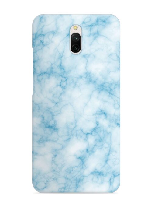 Blue White Natural Marble Snap Case for Xiaomi Redmi 8A Dual