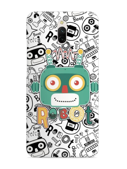 Robot Modern Seamless Pattern Snap Case for Xiaomi Redmi 8A Dual