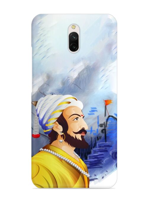 Shivaji Maharaj Color Paint Art Snap Case for Xiaomi Redmi 8A Dual