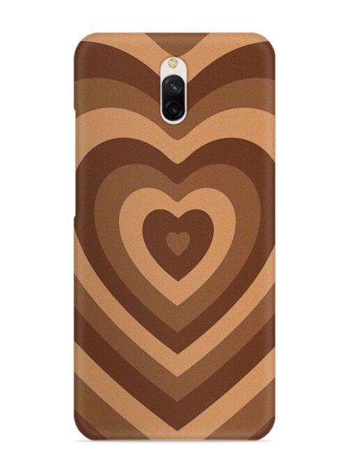 Brown Heart Snap Case for Xiaomi Redmi 8A Dual Zapvi