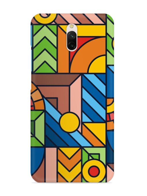 Colorful Geometric Snap Case for Xiaomi Redmi 8A Dual Zapvi