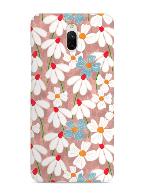 Abstract Petal Flowers Snap Case for Xiaomi Redmi 8A Dual