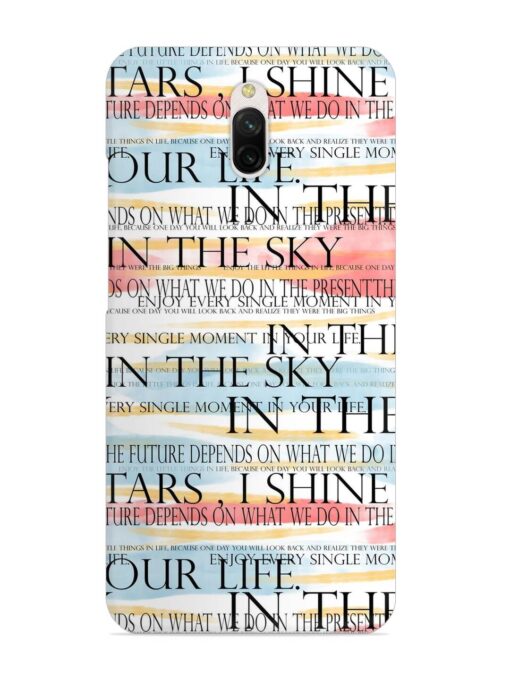 Seamless Slogans Pattern Snap Case for Xiaomi Redmi 8A Dual