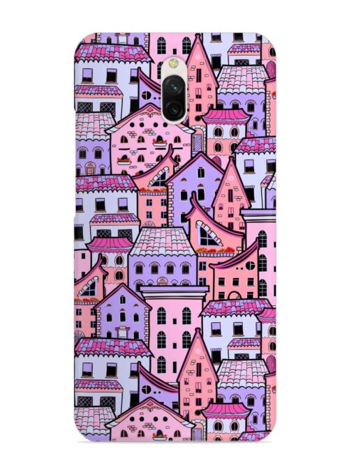 Seamless Pattern Houses Snap Case for Xiaomi Redmi 8A Dual Zapvi