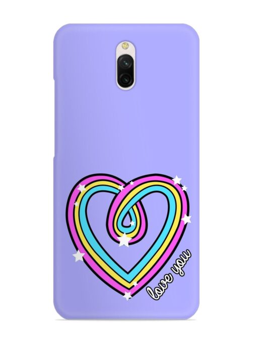 Colorful Rainbow Heart Snap Case for Xiaomi Redmi 8A Dual