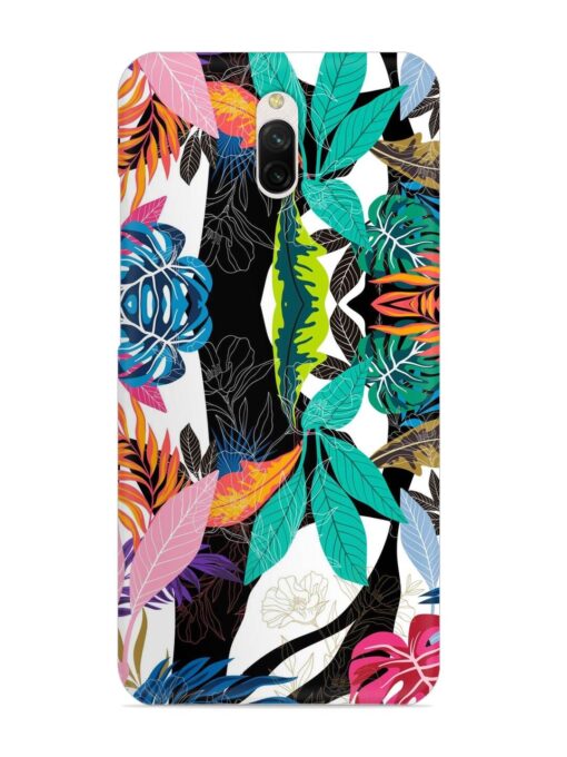 Floral Pattern Bright Snap Case for Xiaomi Redmi 8A Dual