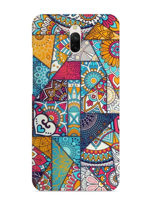 Patchwork Pattern Vintage Snap Case for Xiaomi Redmi 8A Dual