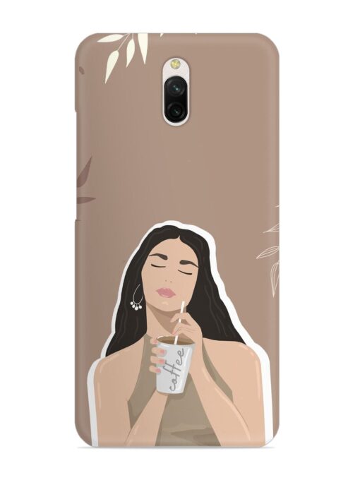 Girl With Coffee Snap Case for Xiaomi Redmi 8A Dual