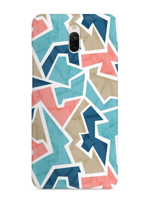 Vintage Geometric Triangle Snap Case for Xiaomi Redmi 8A Dual