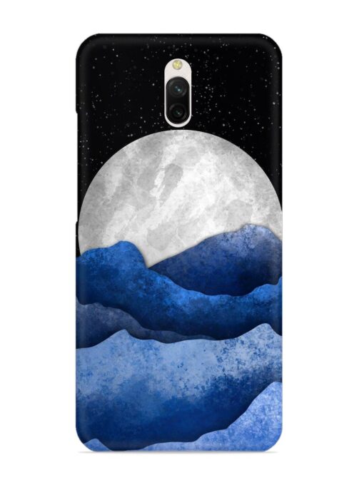 Full Moon Mountain Vector Snap Case for Xiaomi Redmi 8A Dual