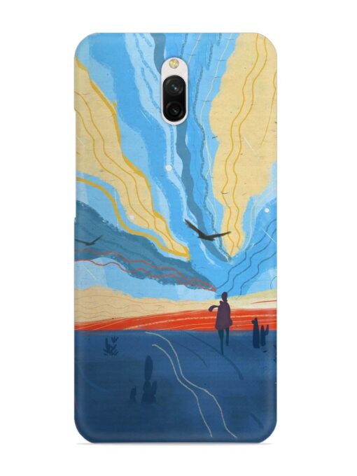 Minimal Abstract Landscape Snap Case for Xiaomi Redmi 8A Dual