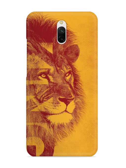 Gold Lion Crown Art Snap Case for Xiaomi Redmi 8A Dual