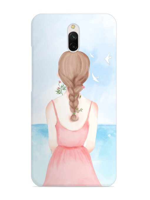 Watercolor Girl Vector Snap Case for Xiaomi Redmi 8A Dual