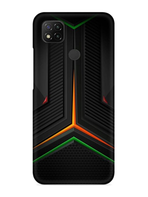 Orange Triangle Light Snap Case for Xiaomi Redmi 9 Zapvi