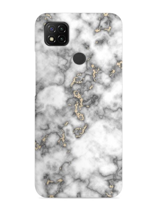 Gray And Gold Marble Snap Case for Xiaomi Redmi 9 Zapvi