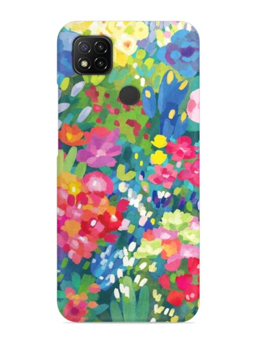 Watercolor Flower Art Snap Case for Xiaomi Redmi 9 Zapvi