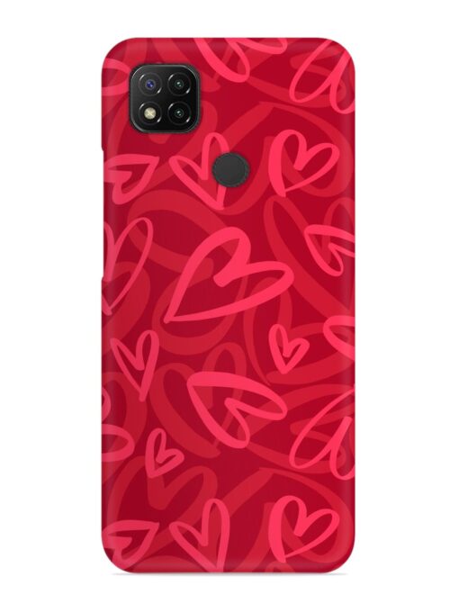 Seamless Romantic Pattern Snap Case for Xiaomi Redmi 9