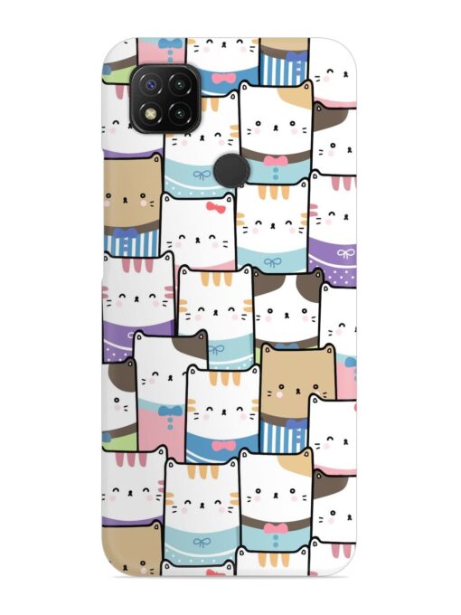 Cute Adorable Cat Snap Case for Xiaomi Redmi 9 Zapvi