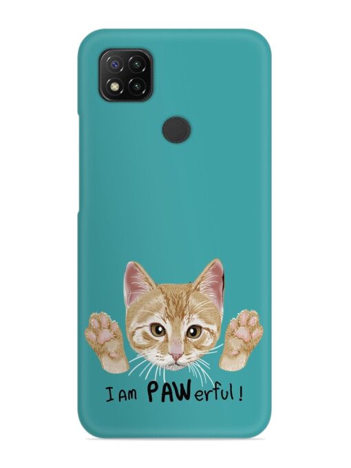 Typography Slogan Cat Snap Case for Xiaomi Redmi 9