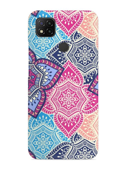 Ethnic Floral Seamless Snap Case for Xiaomi Redmi 9